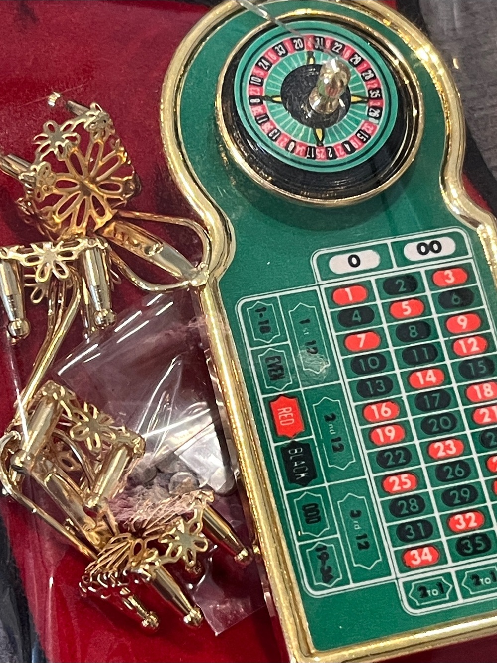 Vtg Vemars Minatures: Roulette Table Set - Picture 3 of 5